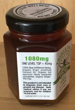 Load image into Gallery viewer, BEE Renewed - Ginger Hemp  Honey, 1080 mg strength, 45 mg per teaspoon, 4 oz jar